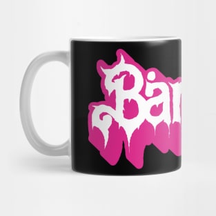 Metal Barbie logo Mug